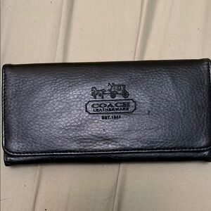 Coach Black Leather Wallet